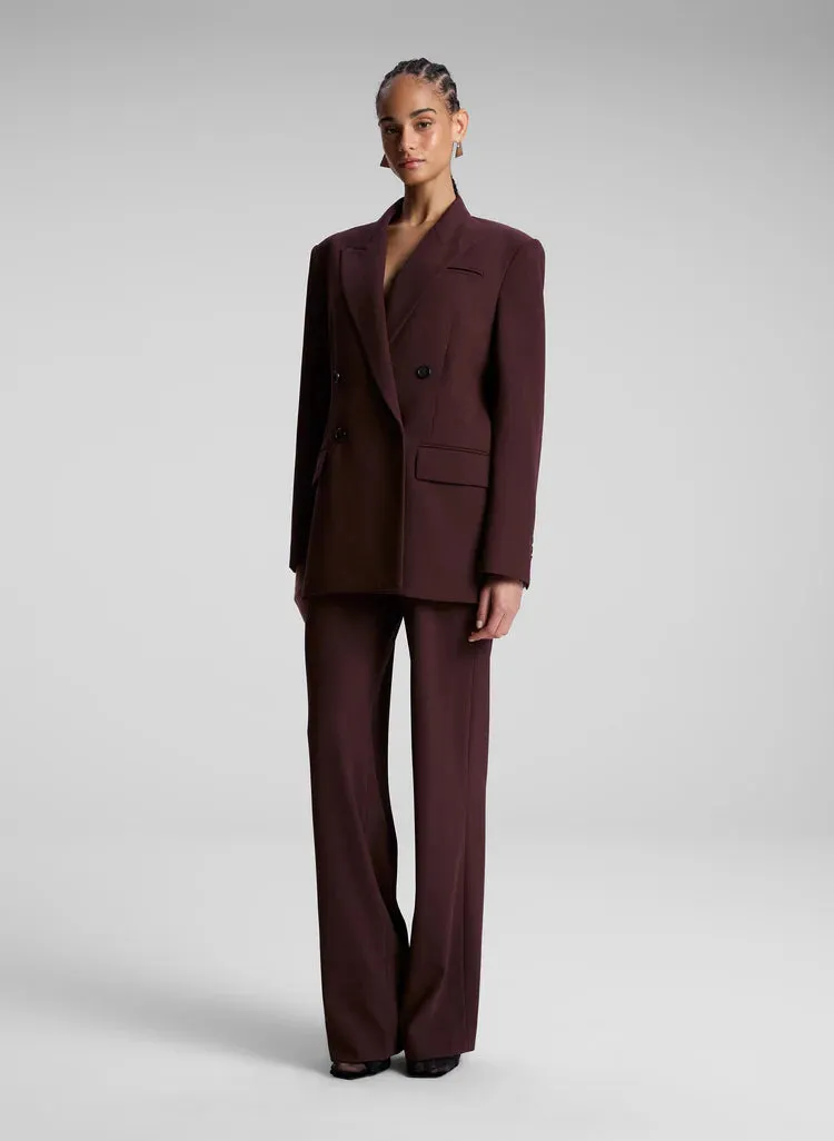 A.L.C. Hirsh Pants in Chocolate Plum