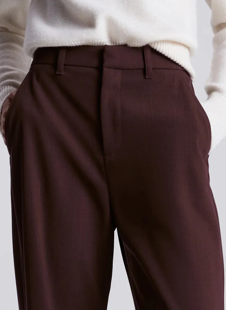 A.L.C. Hirsh Pants in Chocolate Plum