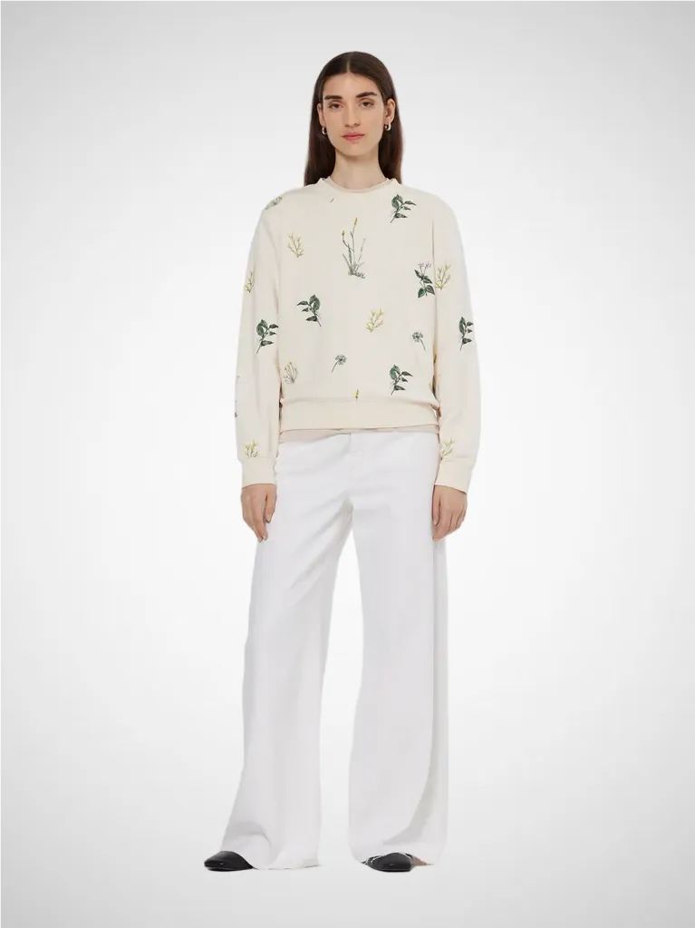All Over Embroidery Regular Sweater