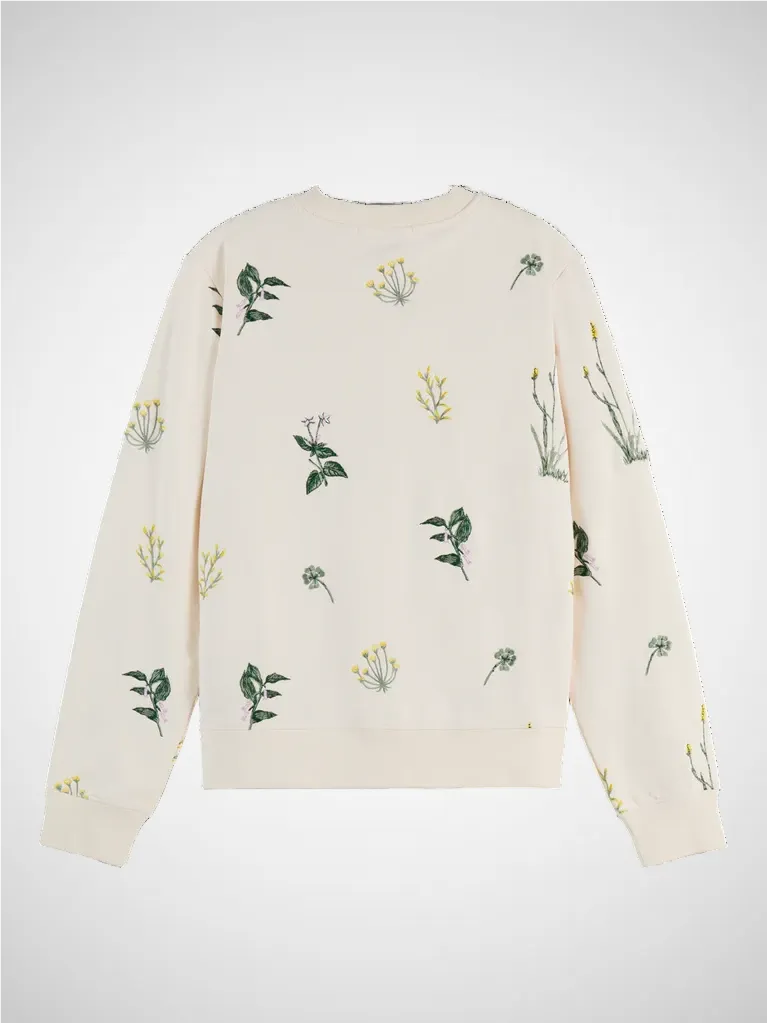 All Over Embroidery Regular Sweater
