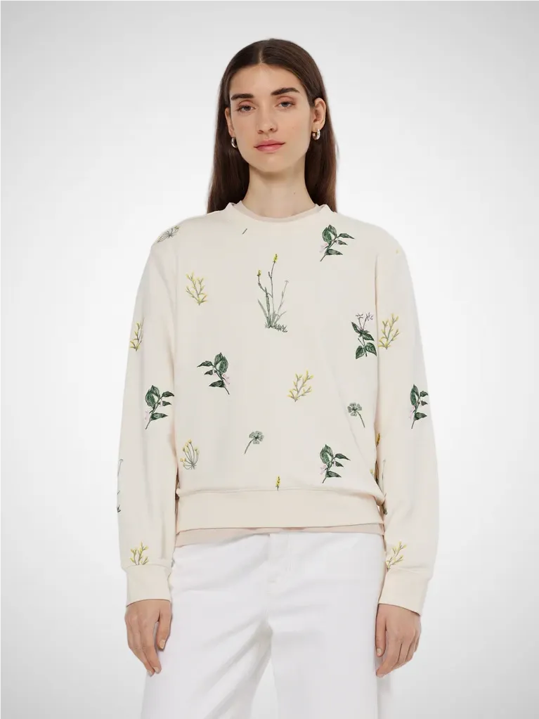 All Over Embroidery Regular Sweater