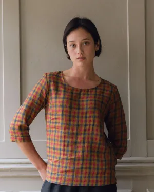 Blouse No.12 Everyday Linen shirt in Islington Check