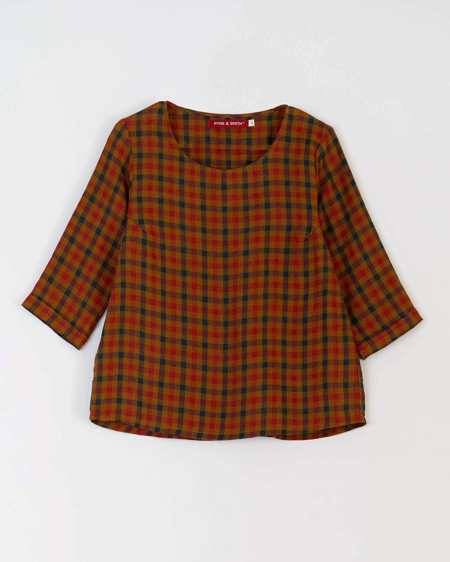 Blouse No.12 Everyday Linen shirt in Islington Check