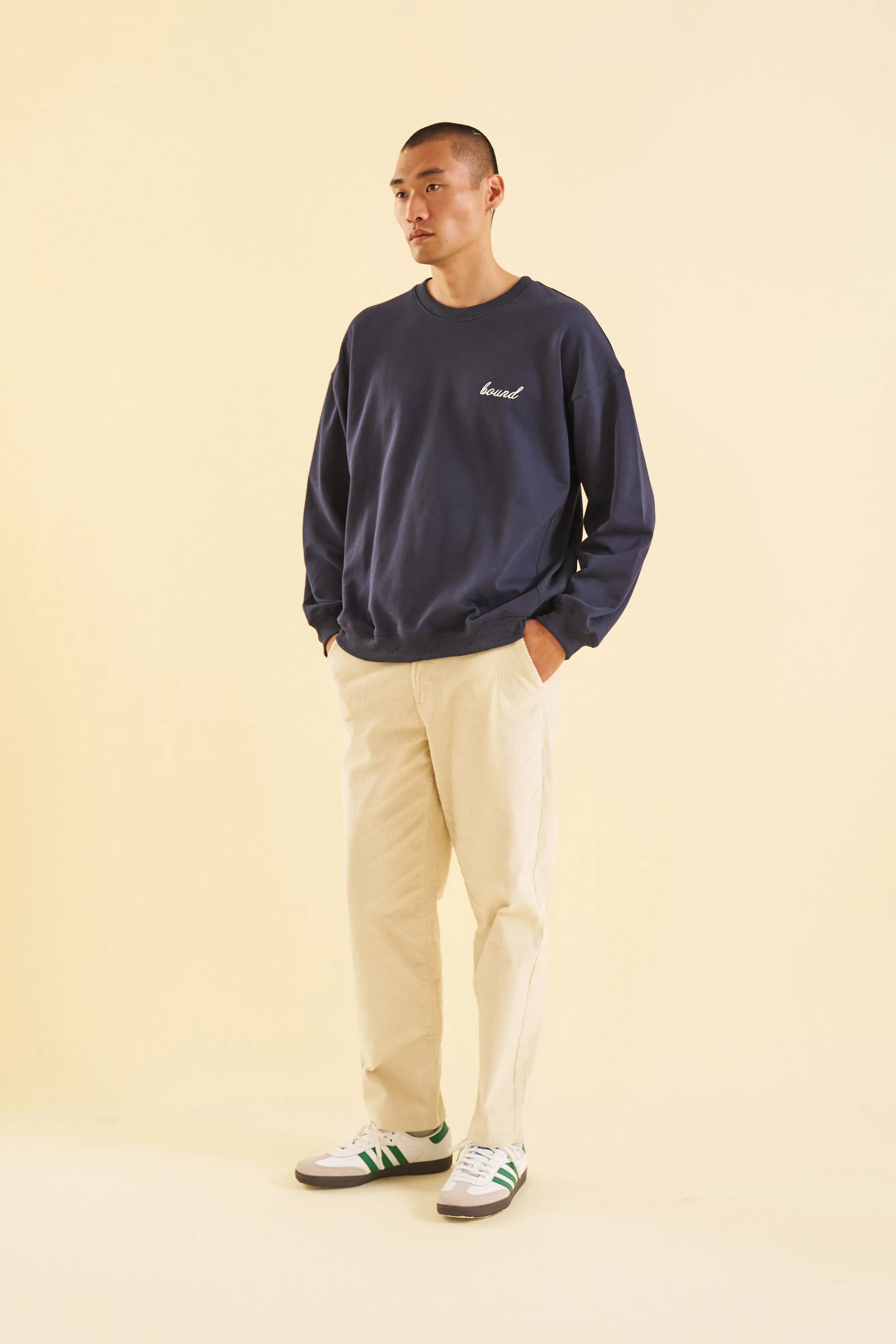 bound Navy Premium Script Sweater