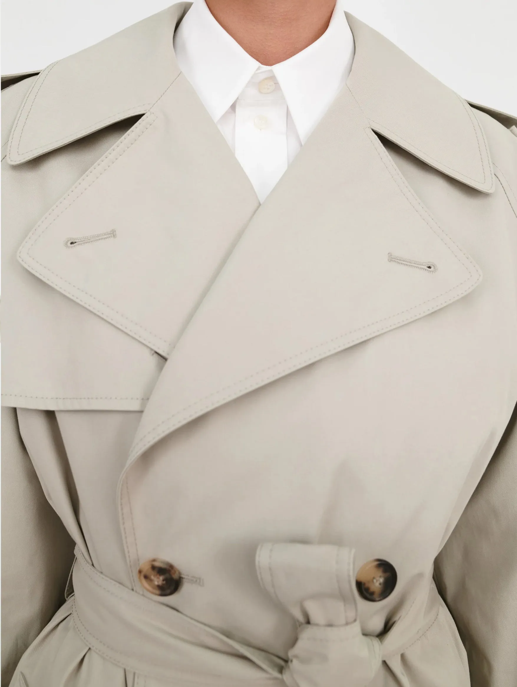 Classic Trench Coat in Cement