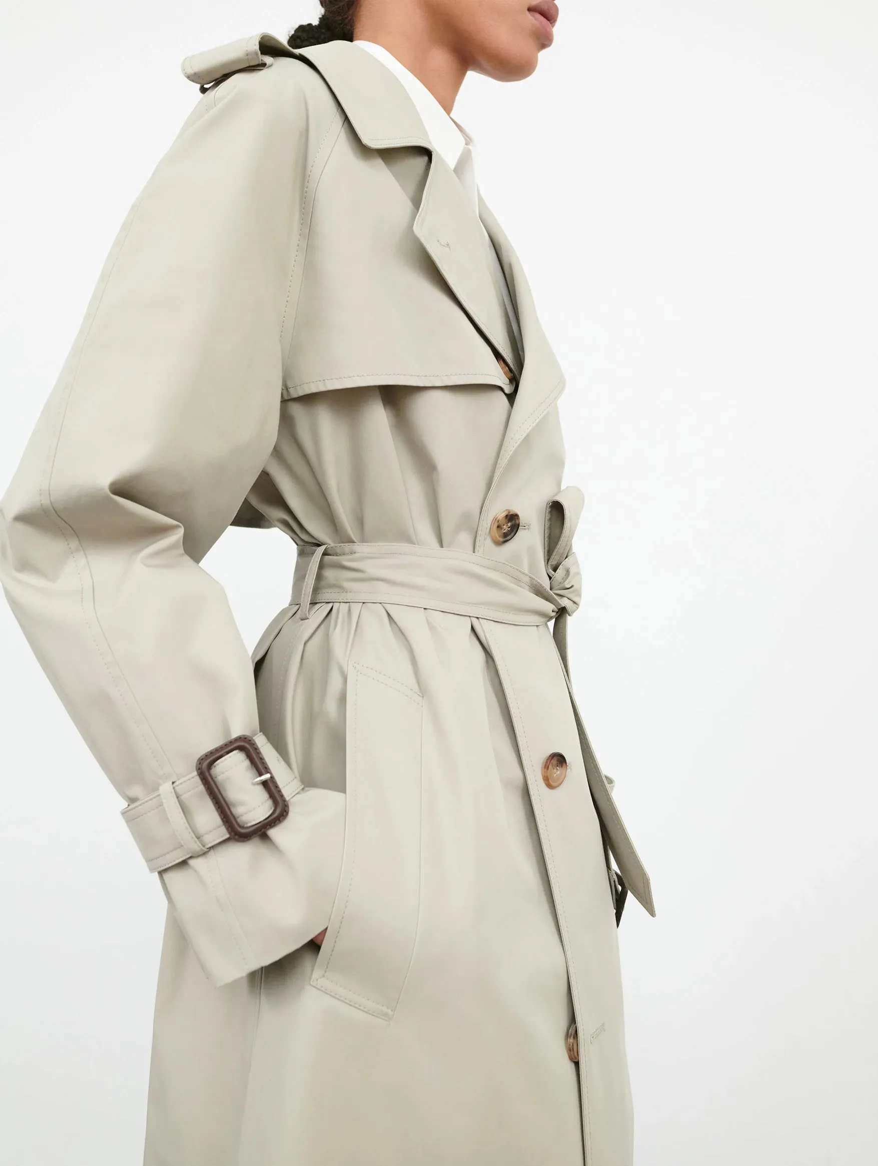 Classic Trench Coat in Cement