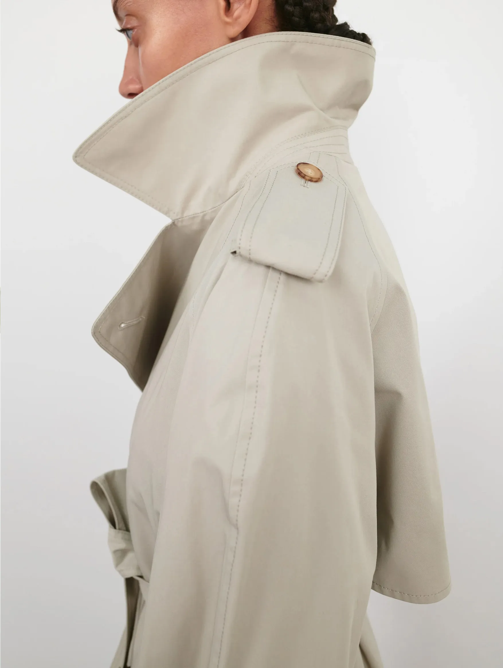 Classic Trench Coat in Cement