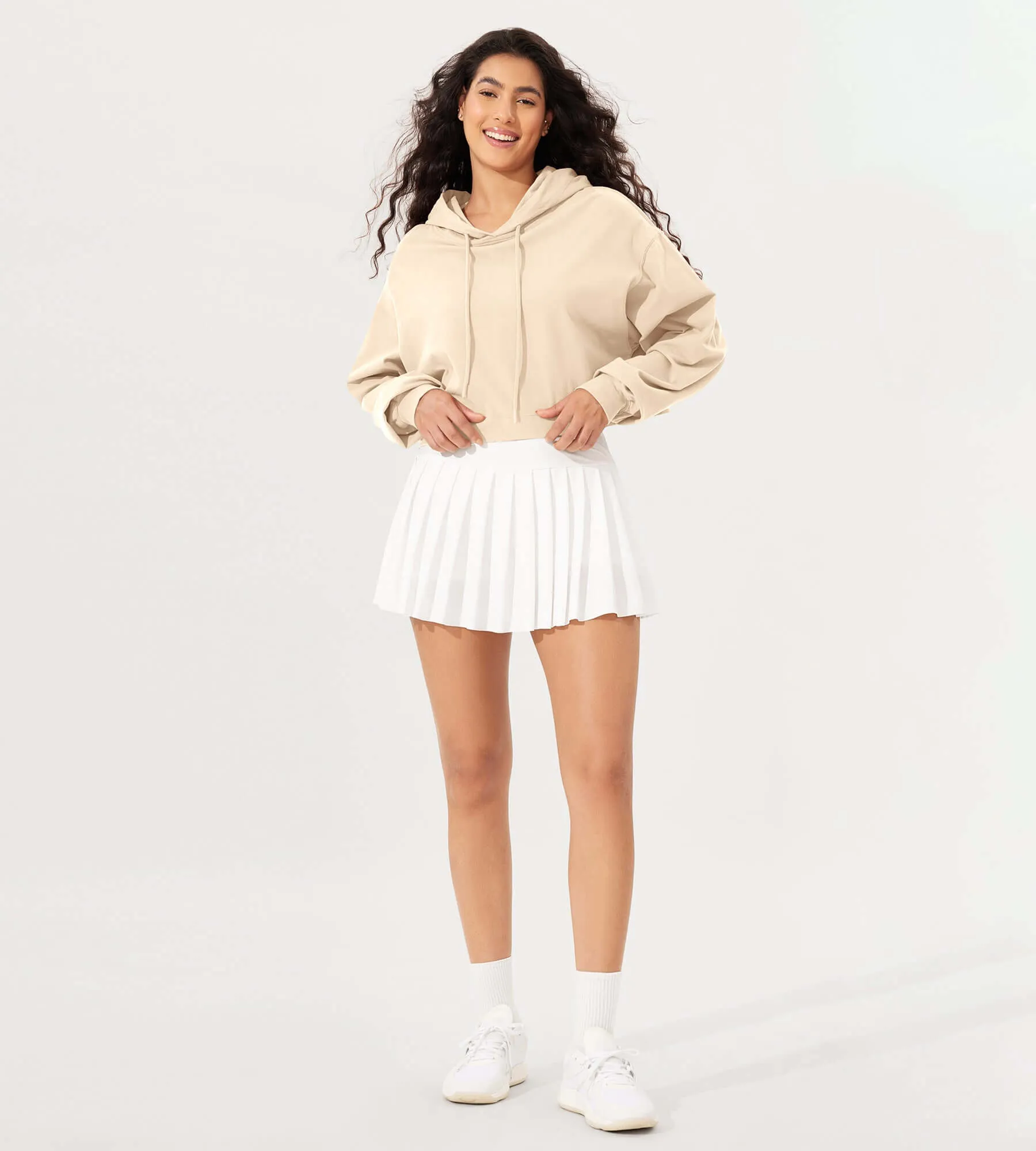 Cropped Cotton Soft Long Sleeve Pullover Hoodies