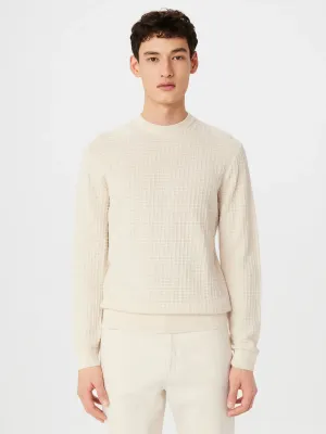 FO1130331 Sea Cell Waffle Sweater
