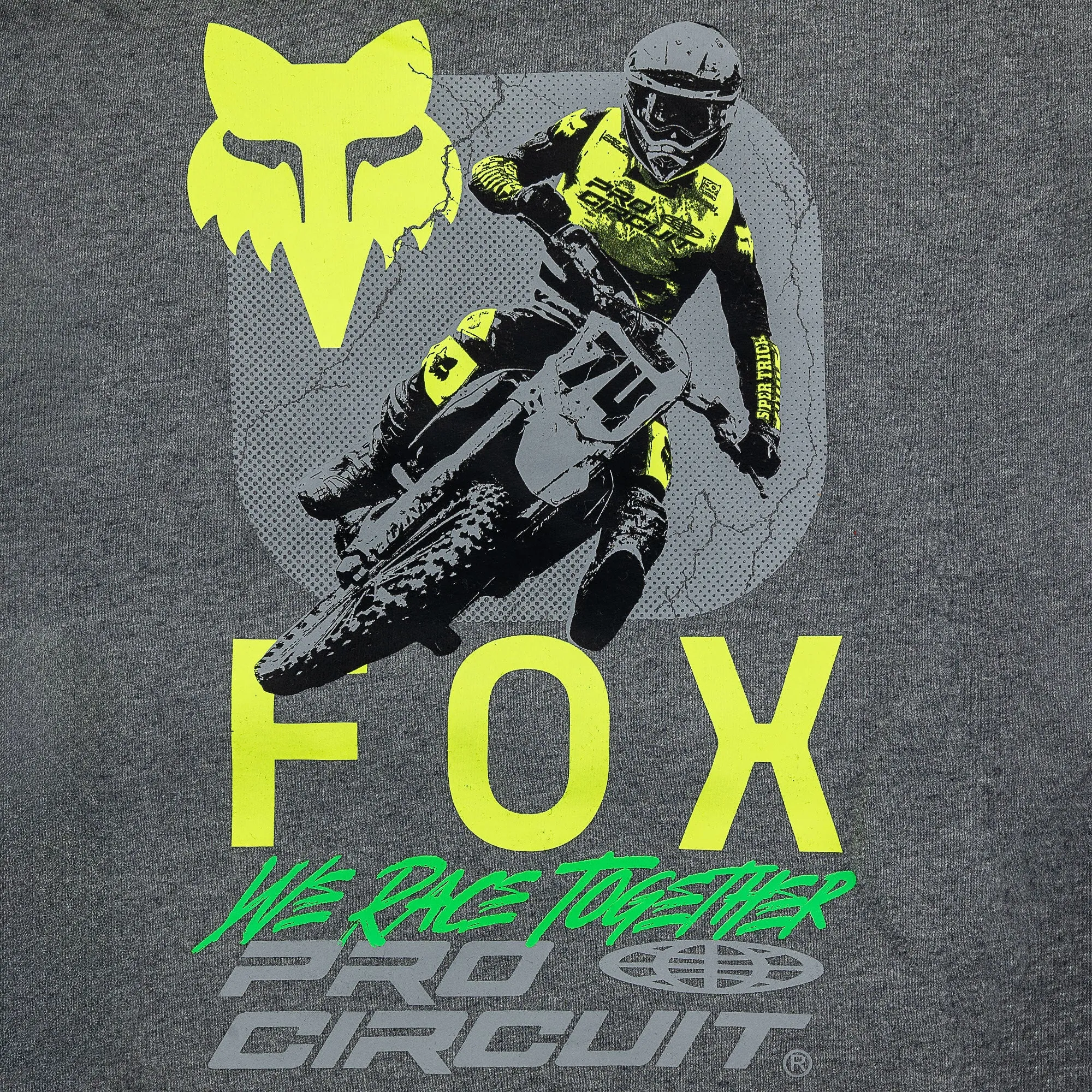 Fox Racing Fox x Pro Circuit Pullover Hoodie Heather Graphite Grey