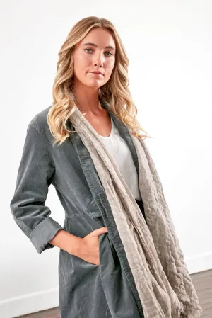 Frederic Italian Velvet Coat | Mushroom