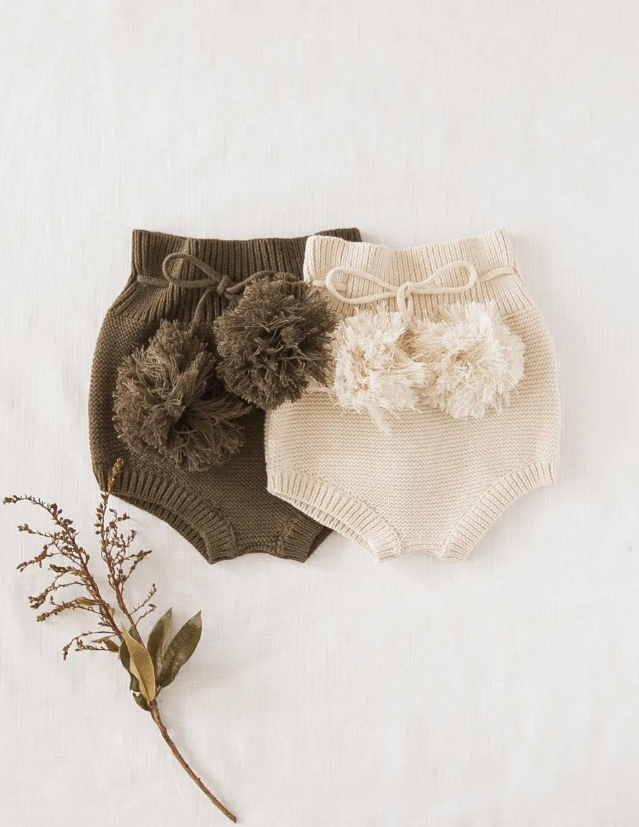 Gracie Knit Bloomers - Olive
