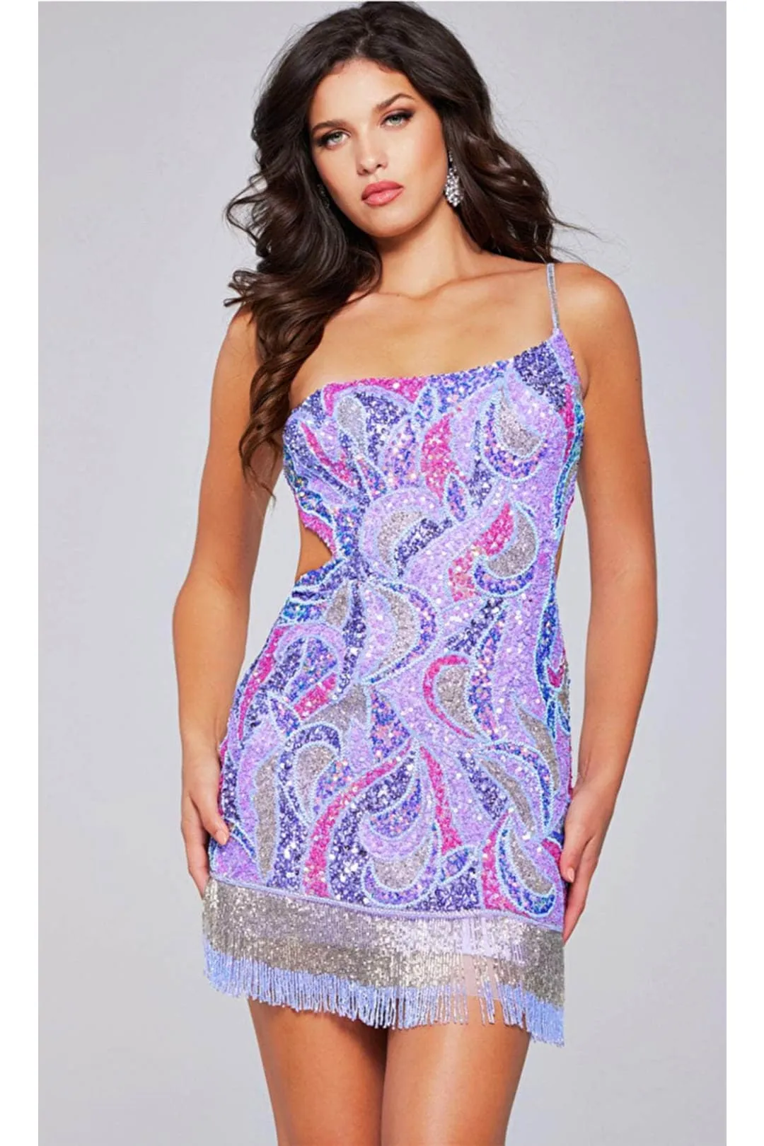 Great Gatsby Dress Womens Costume in Lilac Style 40076A
