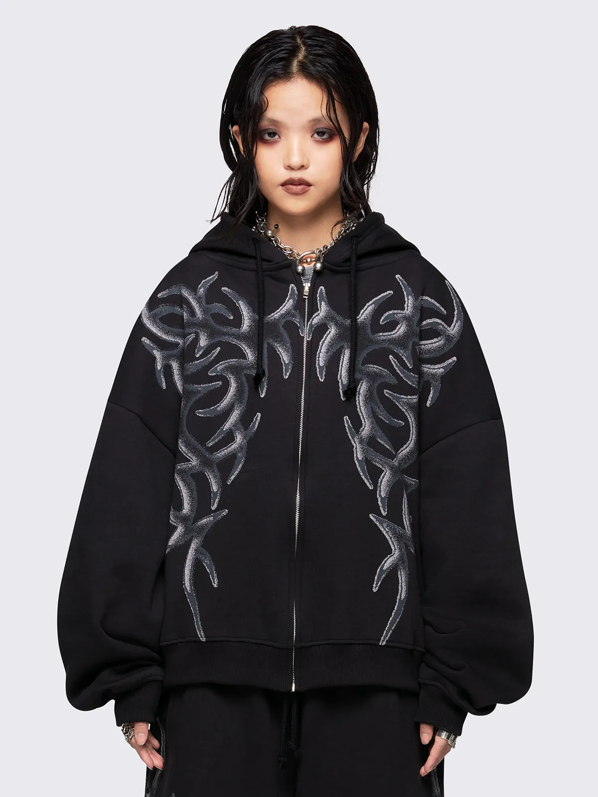 Gritty Zip Up Hoodie