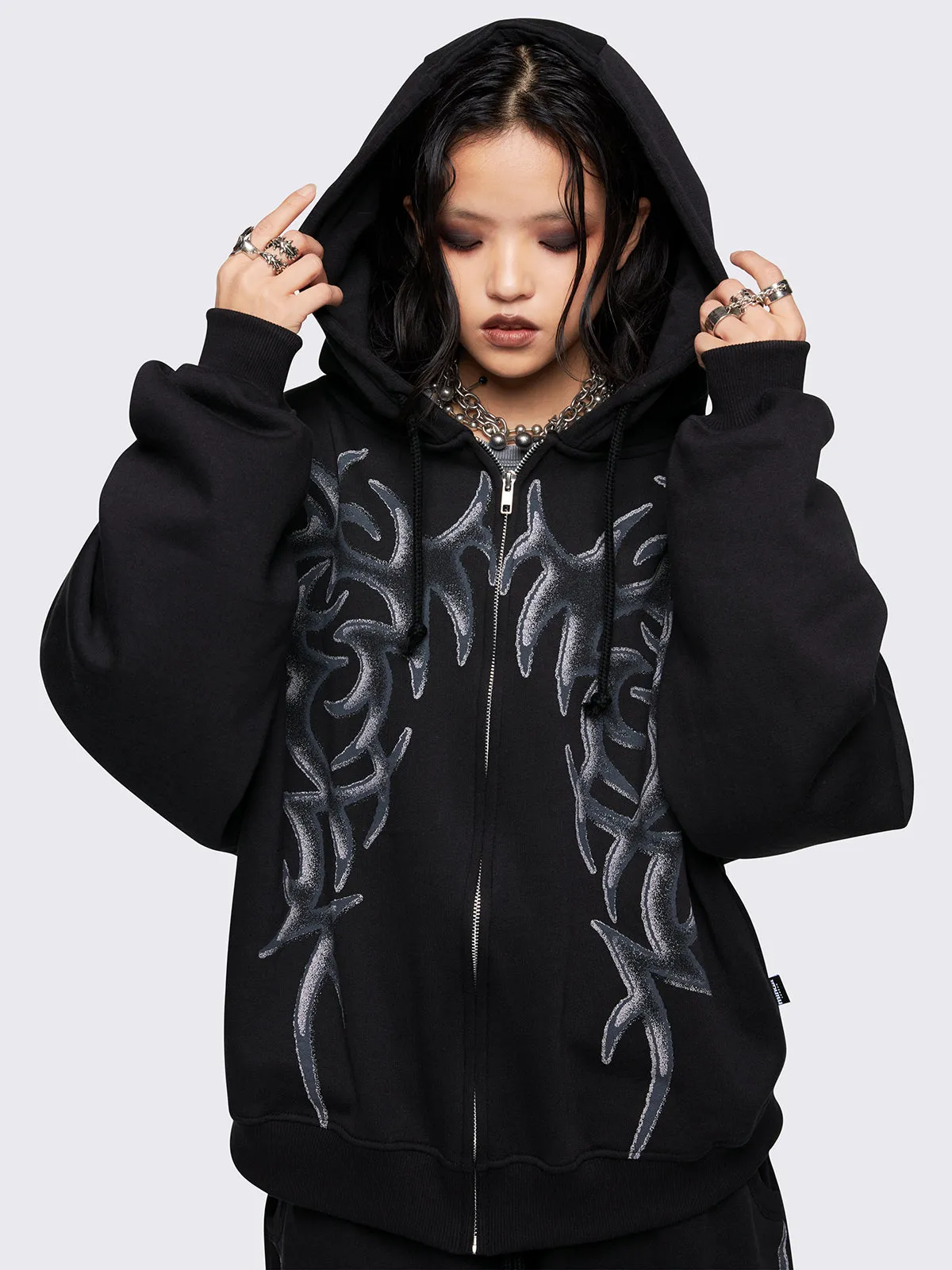 Gritty Zip Up Hoodie