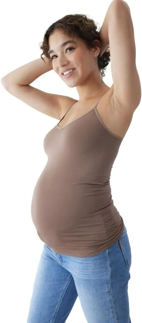 Ingrid & Isabel Seamless Maternity Cami - Comfortable Postpartum and Maternity Tank Top