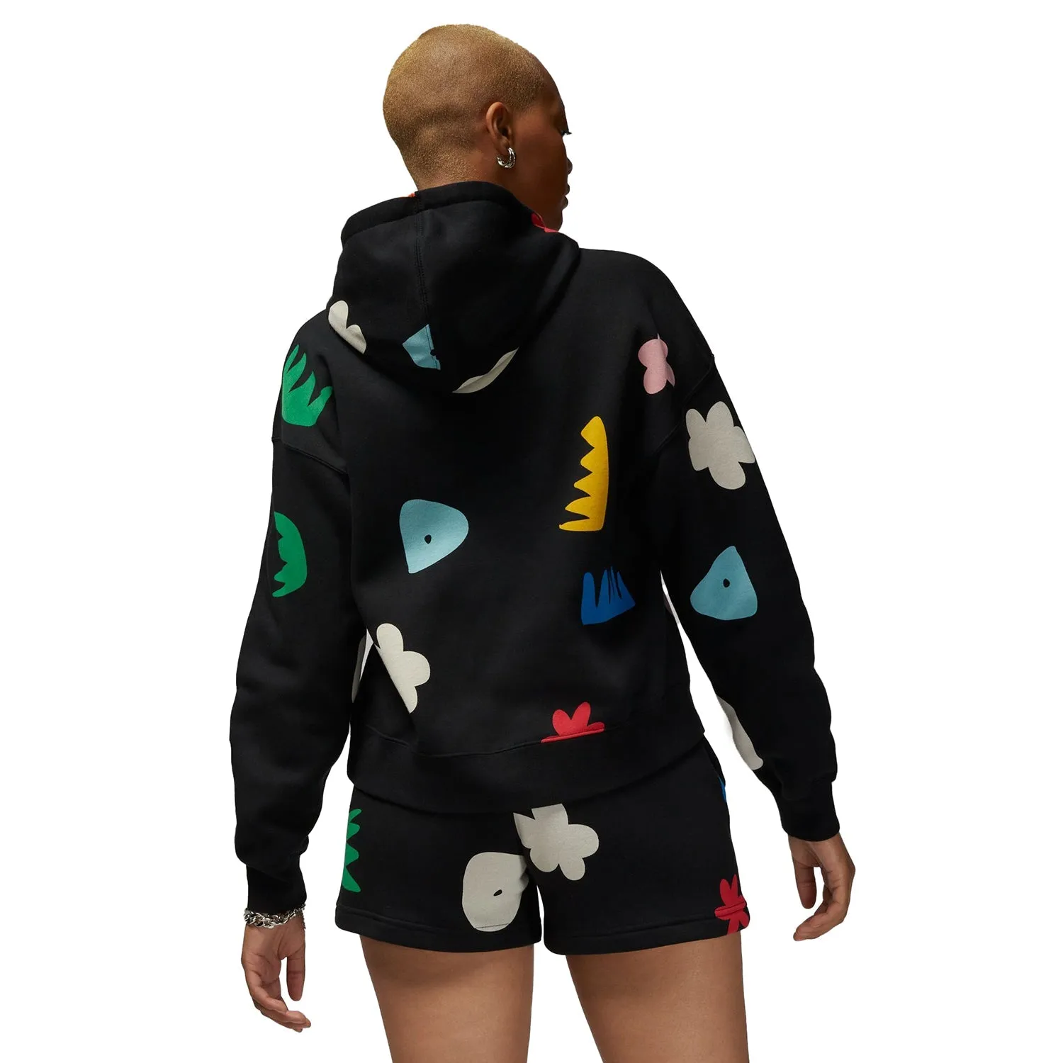 Jordan Artist Series by Mia Lee Women's Fleece Hoodie Black