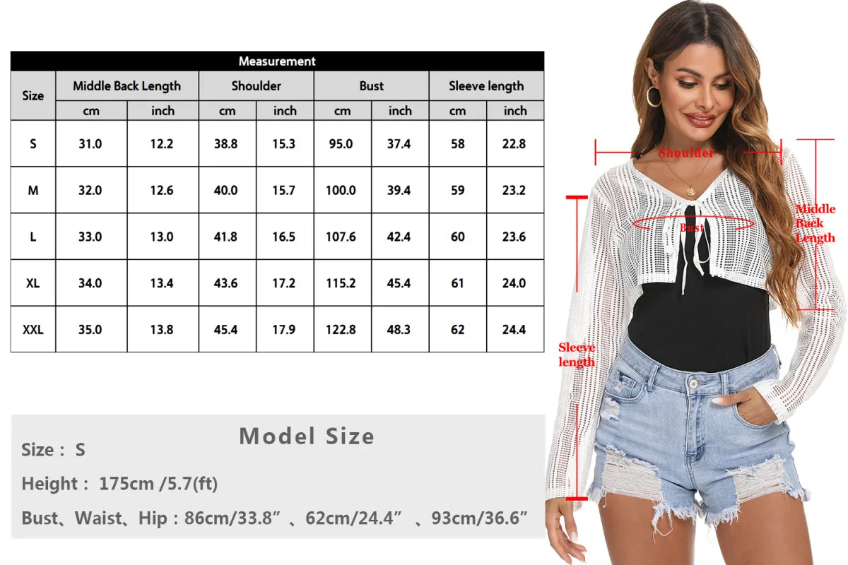 Ladies Casual Fashion Hollow Lace Small Cardigan