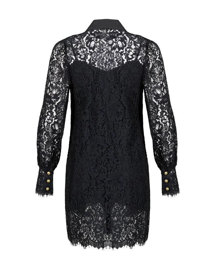L'Agence Sakura Lace Shift Dress