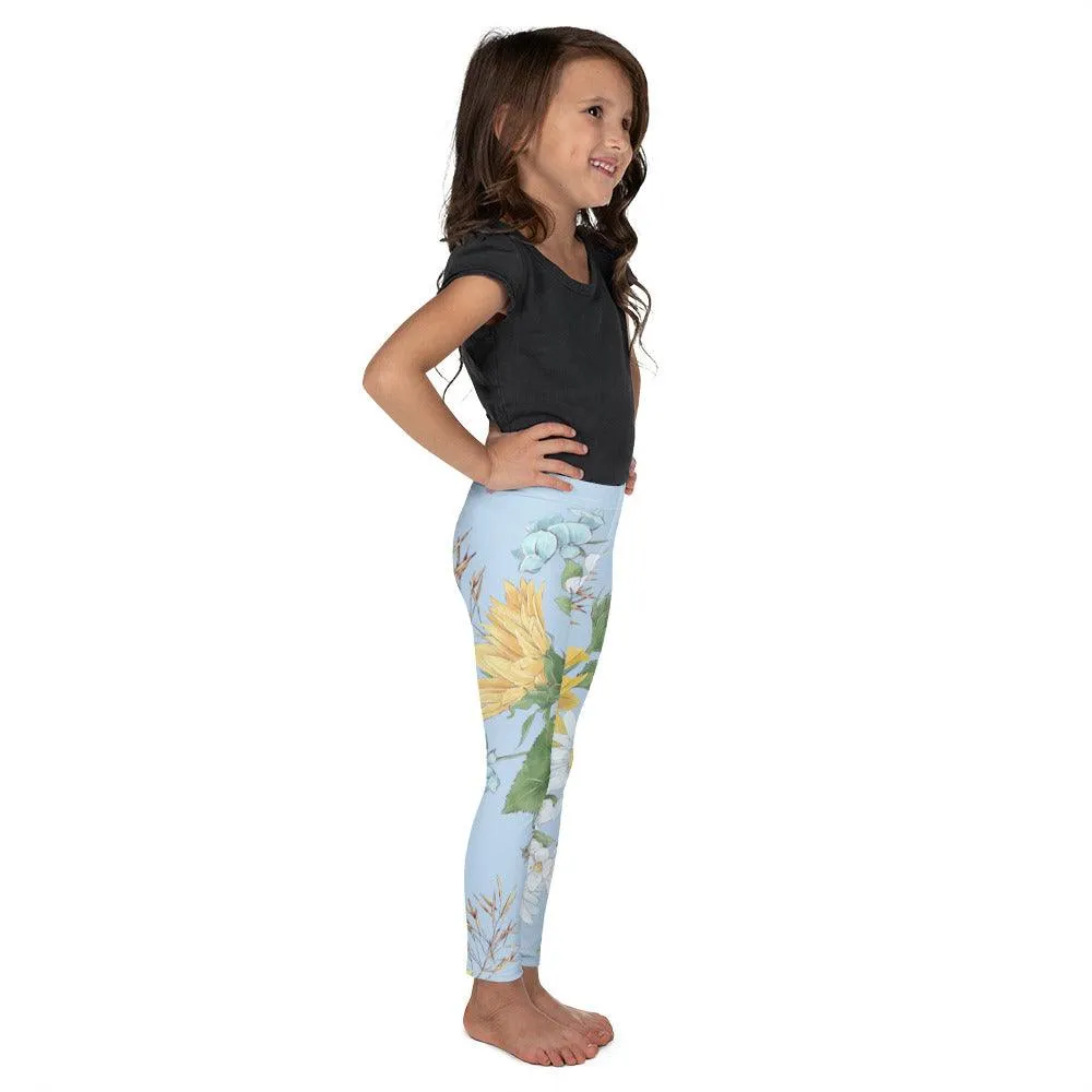 LaLa D&C Girls Sunflower Leggings 2T-7