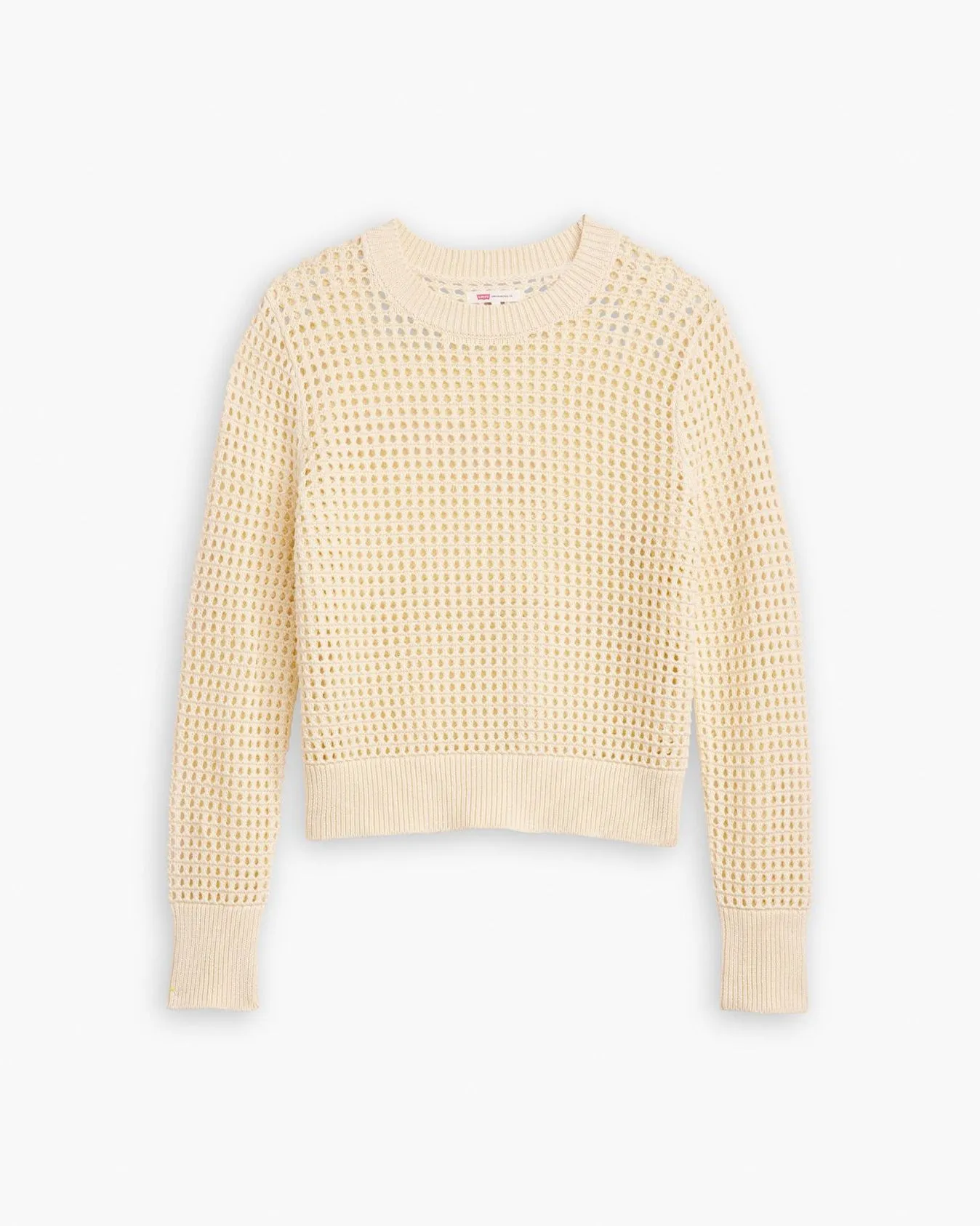 Levi's® Womens Superbloom Crochet Sweater - White Swan