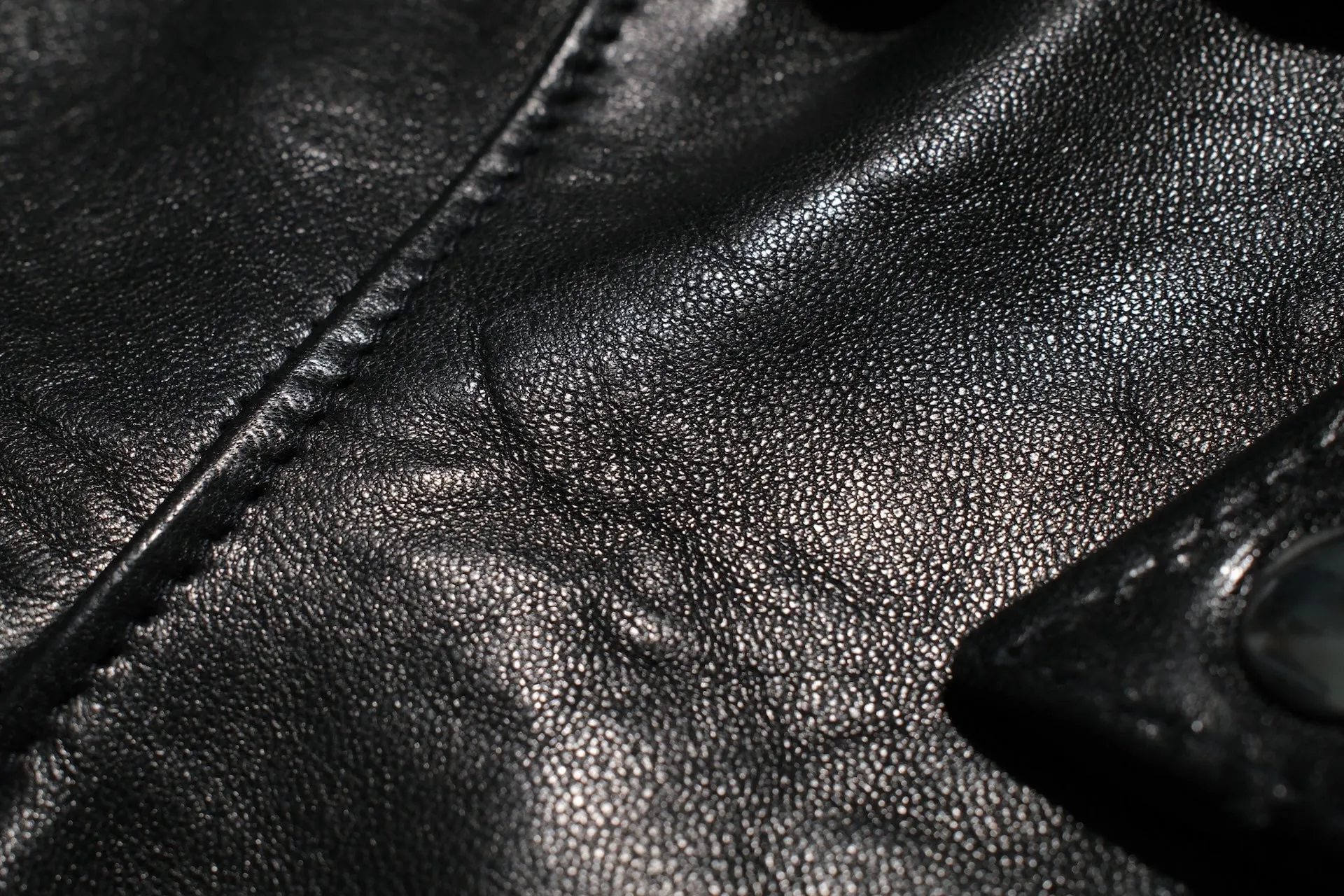 Lewis Leathers Black Sheepskin Lightning 402T (Tight fit)