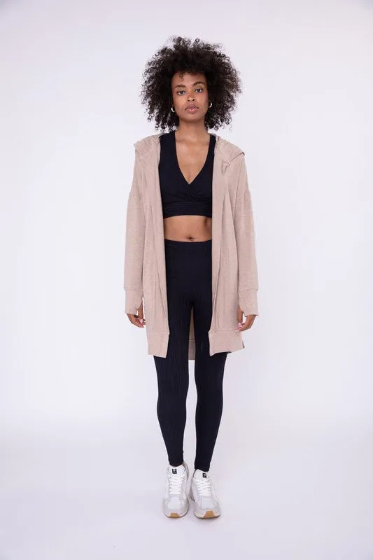 Longline Hooded Cardigan