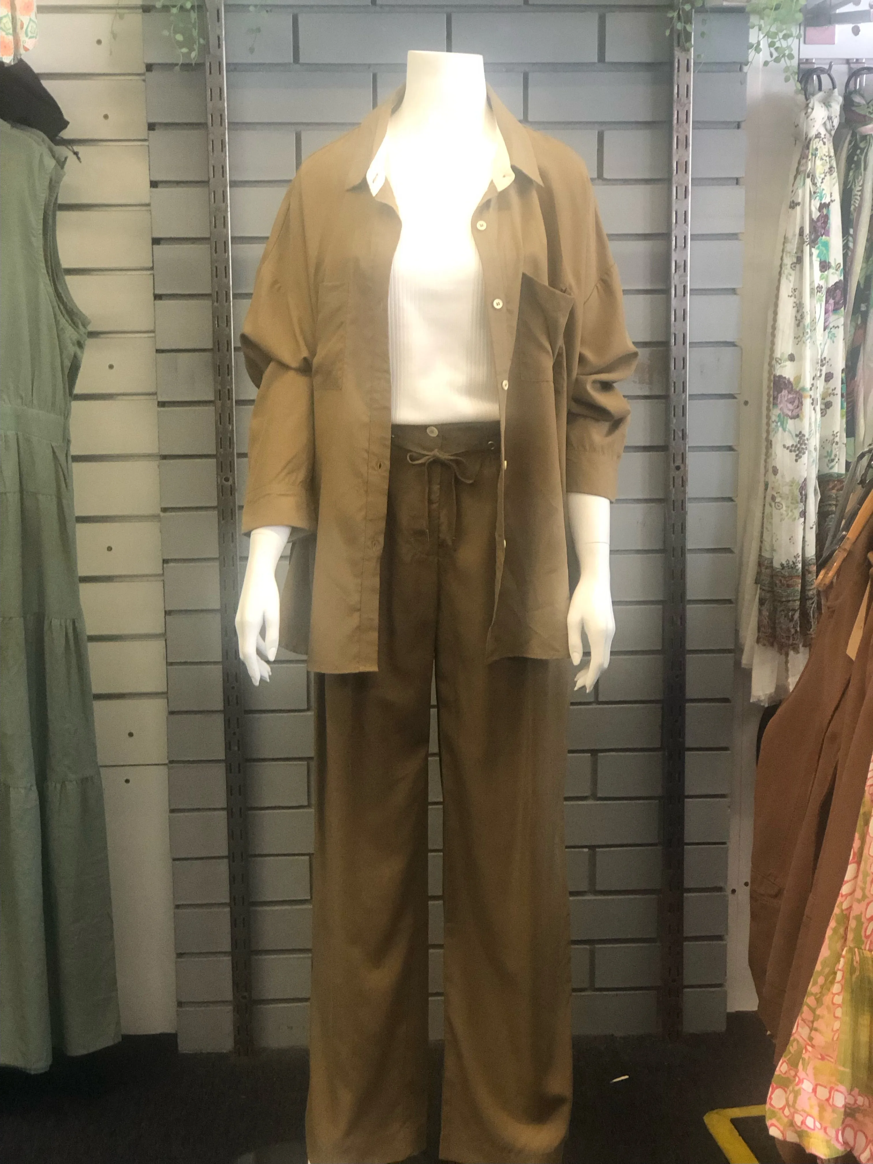 Lux Tencel Pant - Clay