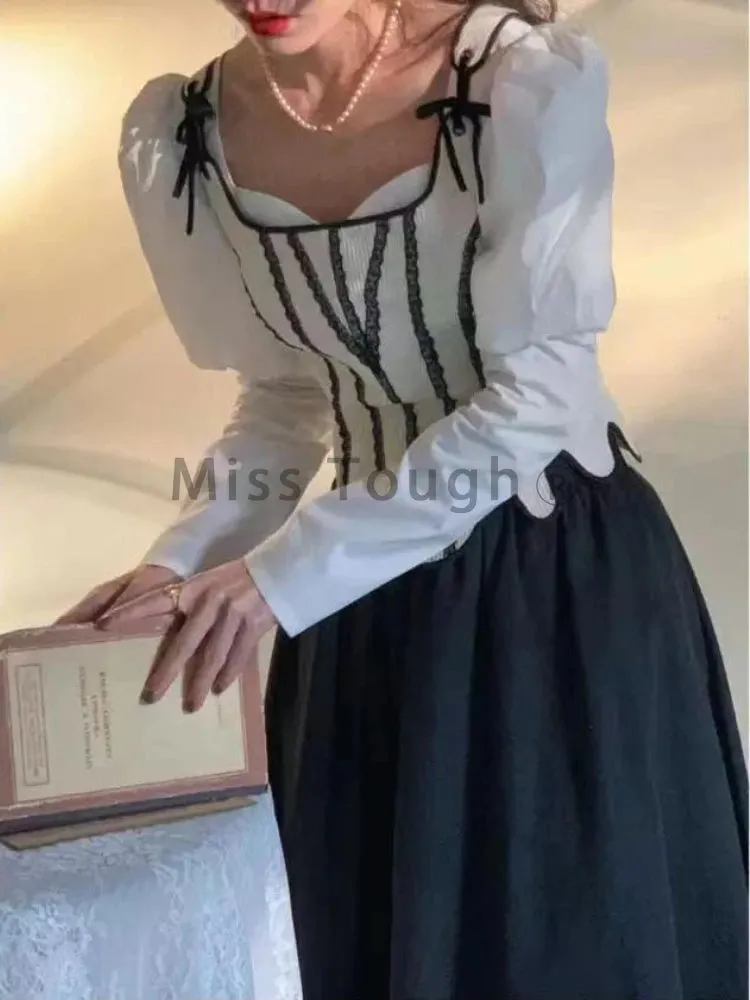 LVSANW Winter Dark Brown Vintage Skirt Women Harajuku Pocket Elegant Long Skirts Female Korean Fashion Designer Y2k Casual Skirts 2024