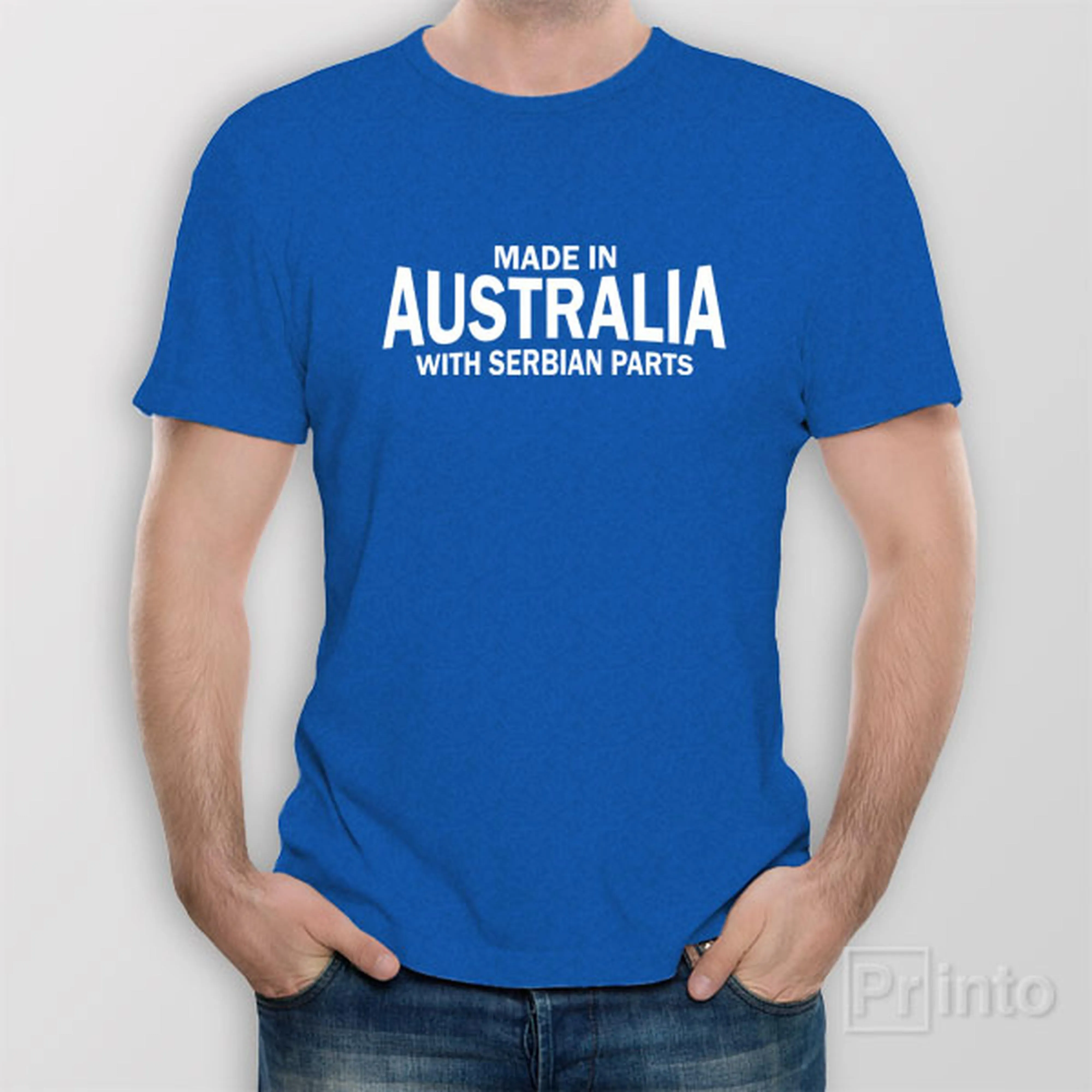 Made in Australia with Serbian parts - T-shirt