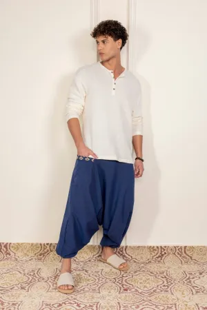 Men's Aladdin Harem Pants | Dark Blue
