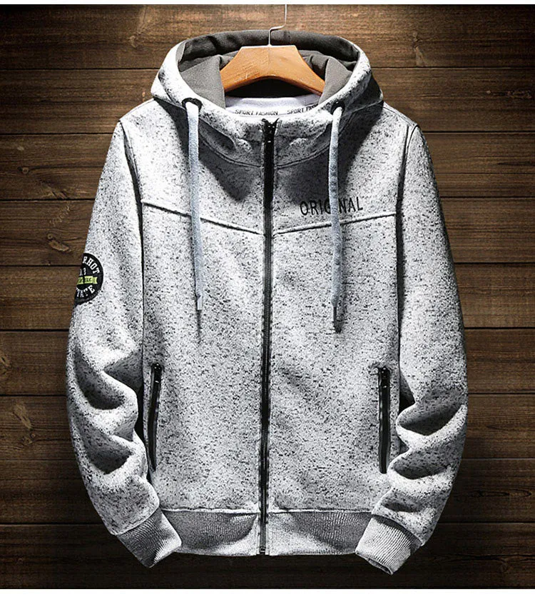 Men's Autumn Casual Soft Warm Hoodie With Zipper