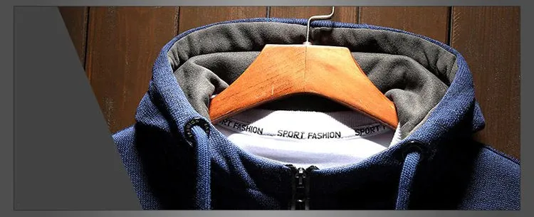 Men's Autumn Casual Soft Warm Hoodie With Zipper