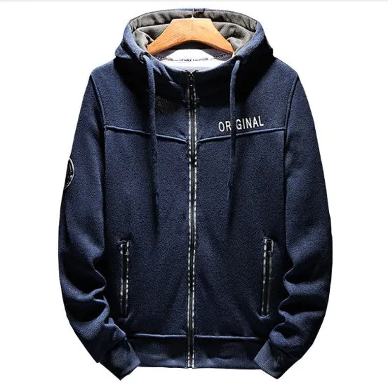 Men's Autumn Casual Soft Warm Hoodie With Zipper