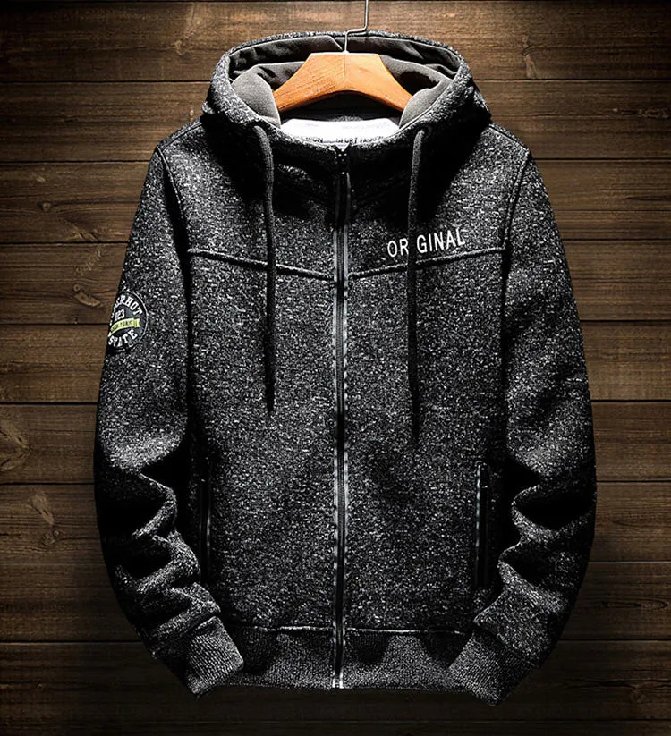 Men's Autumn Casual Soft Warm Hoodie With Zipper