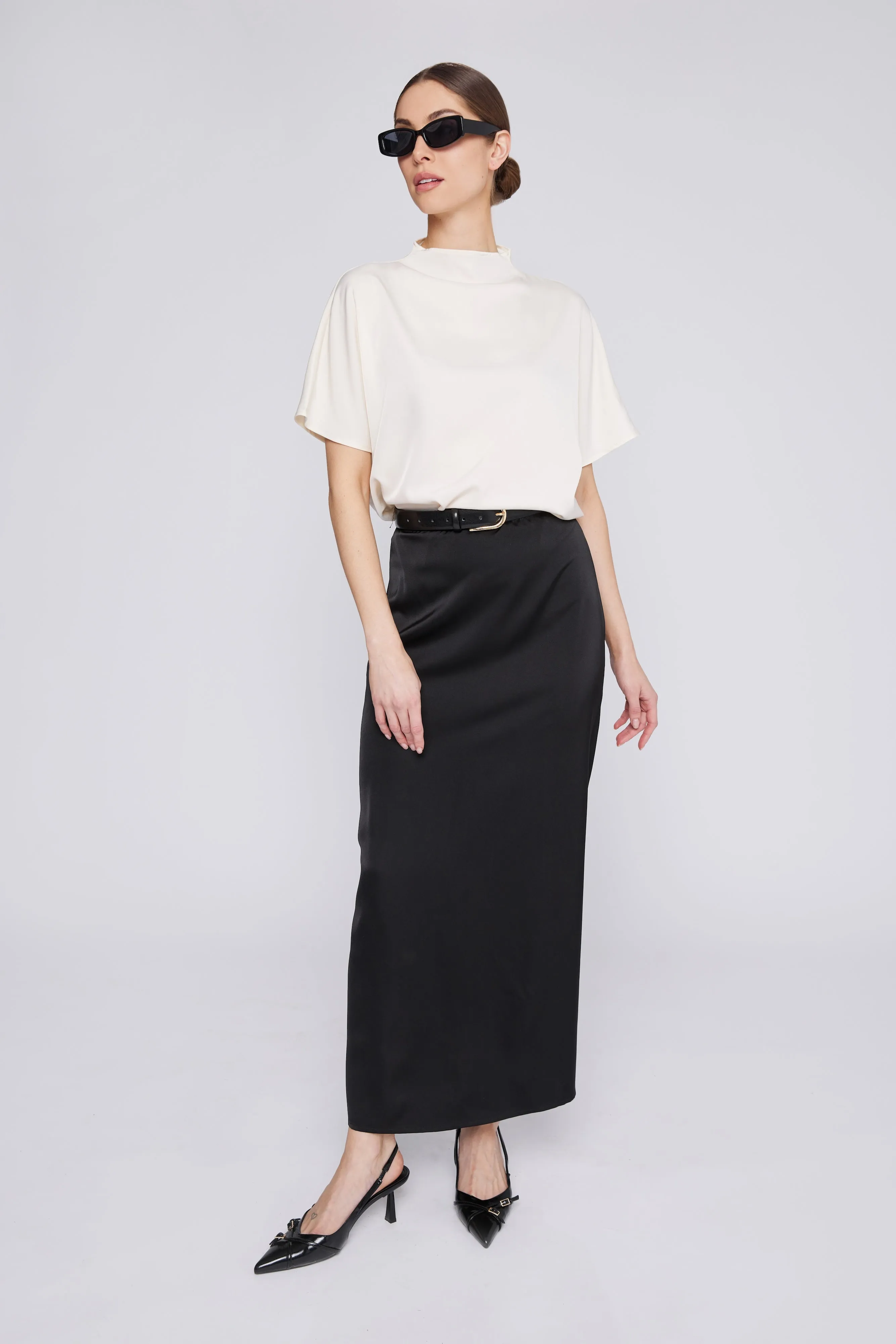 Mila Batwing Top Ivory