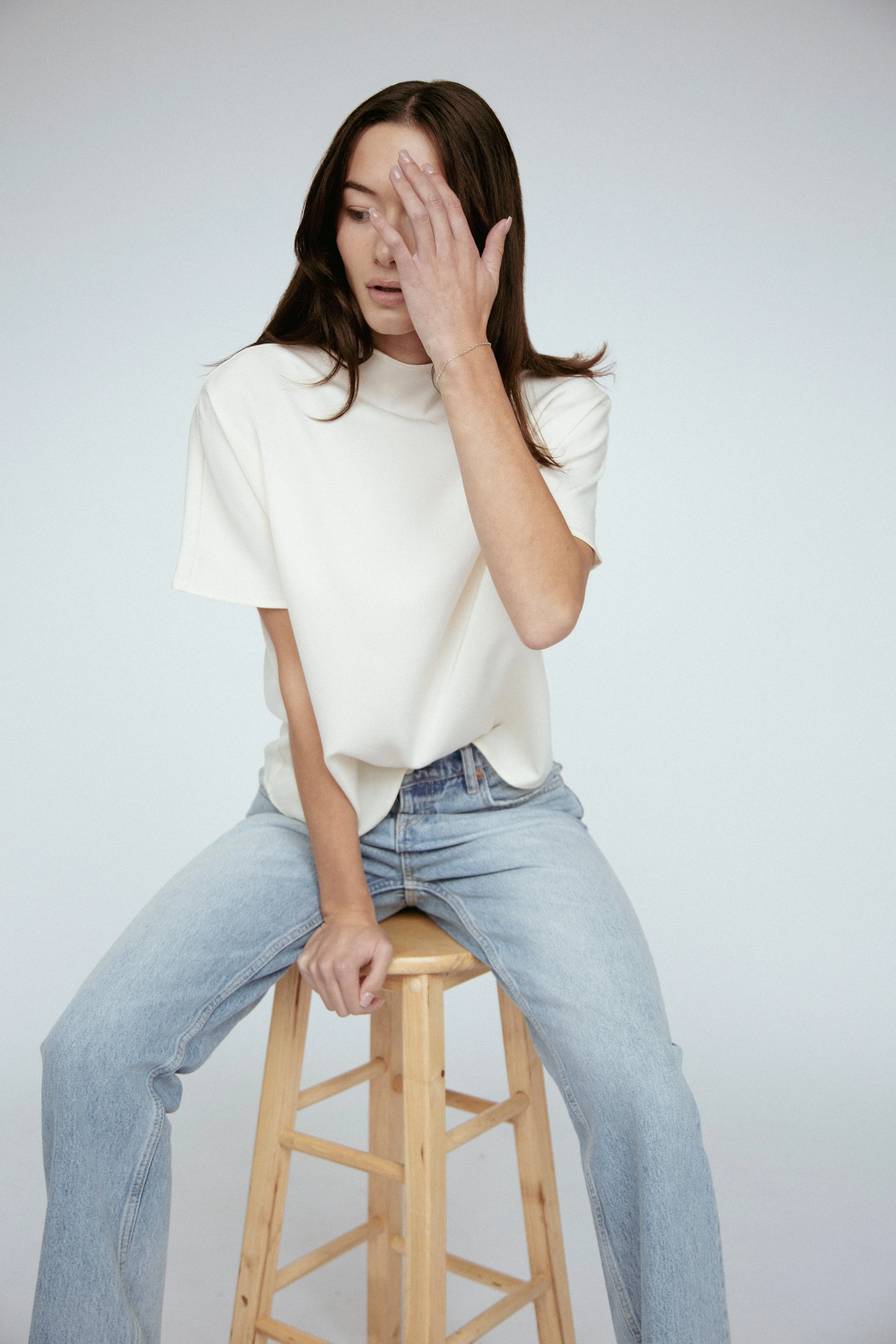 Mila Batwing Top Ivory