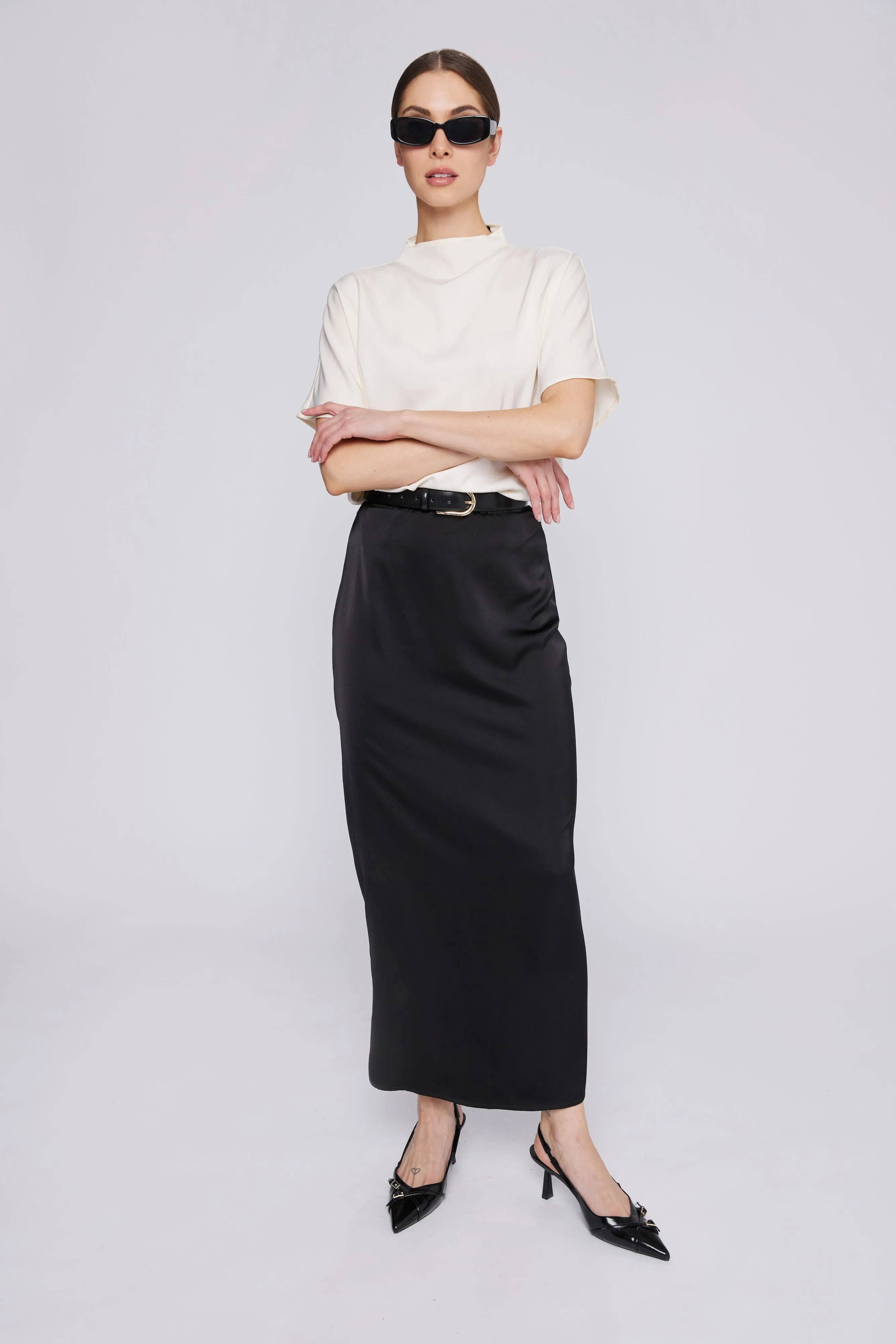 Mila Batwing Top Ivory