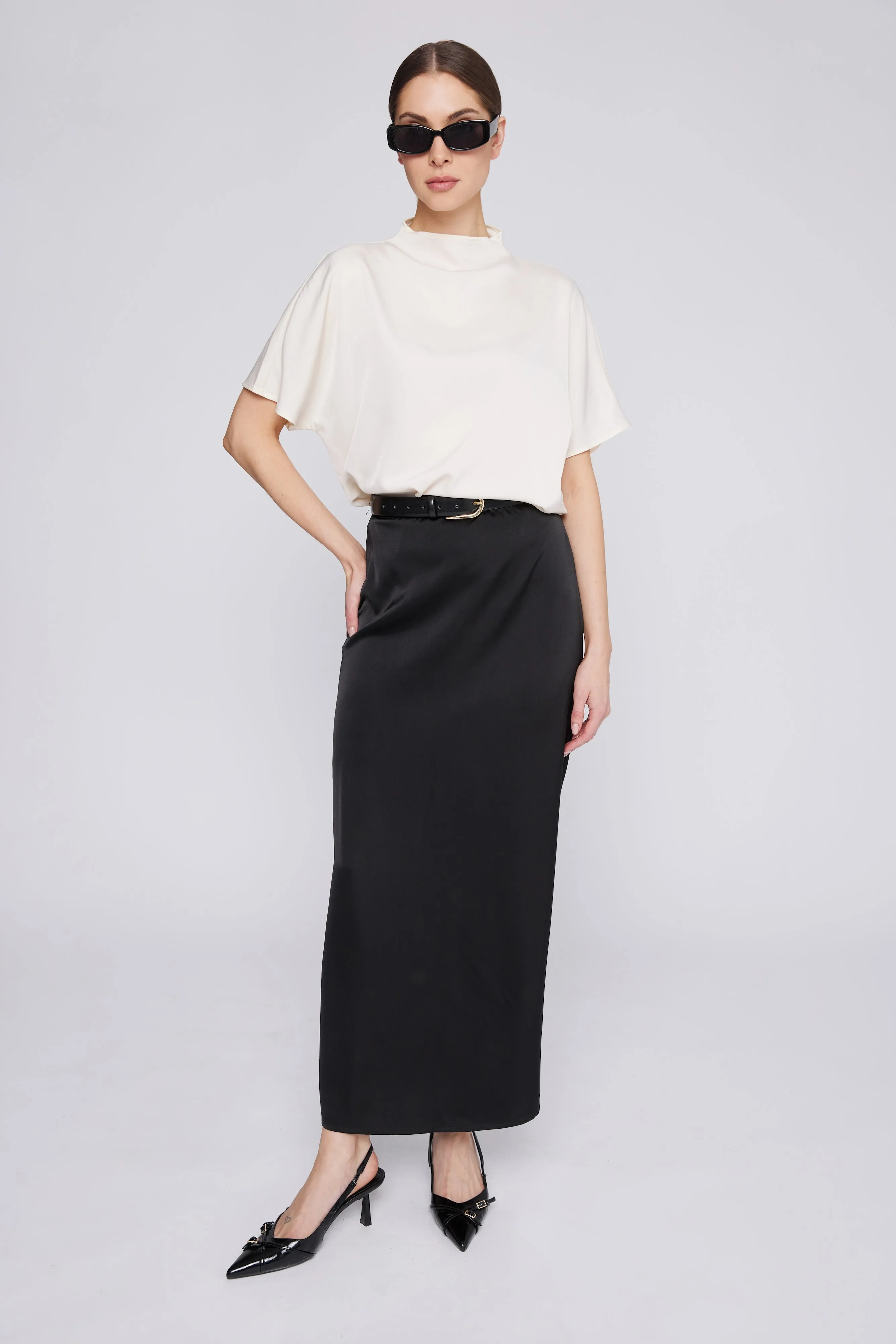 Mila Batwing Top Ivory