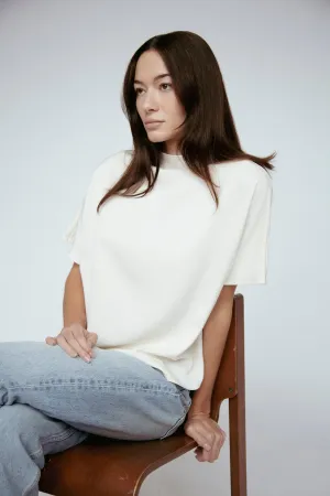 Mila Batwing Top Ivory
