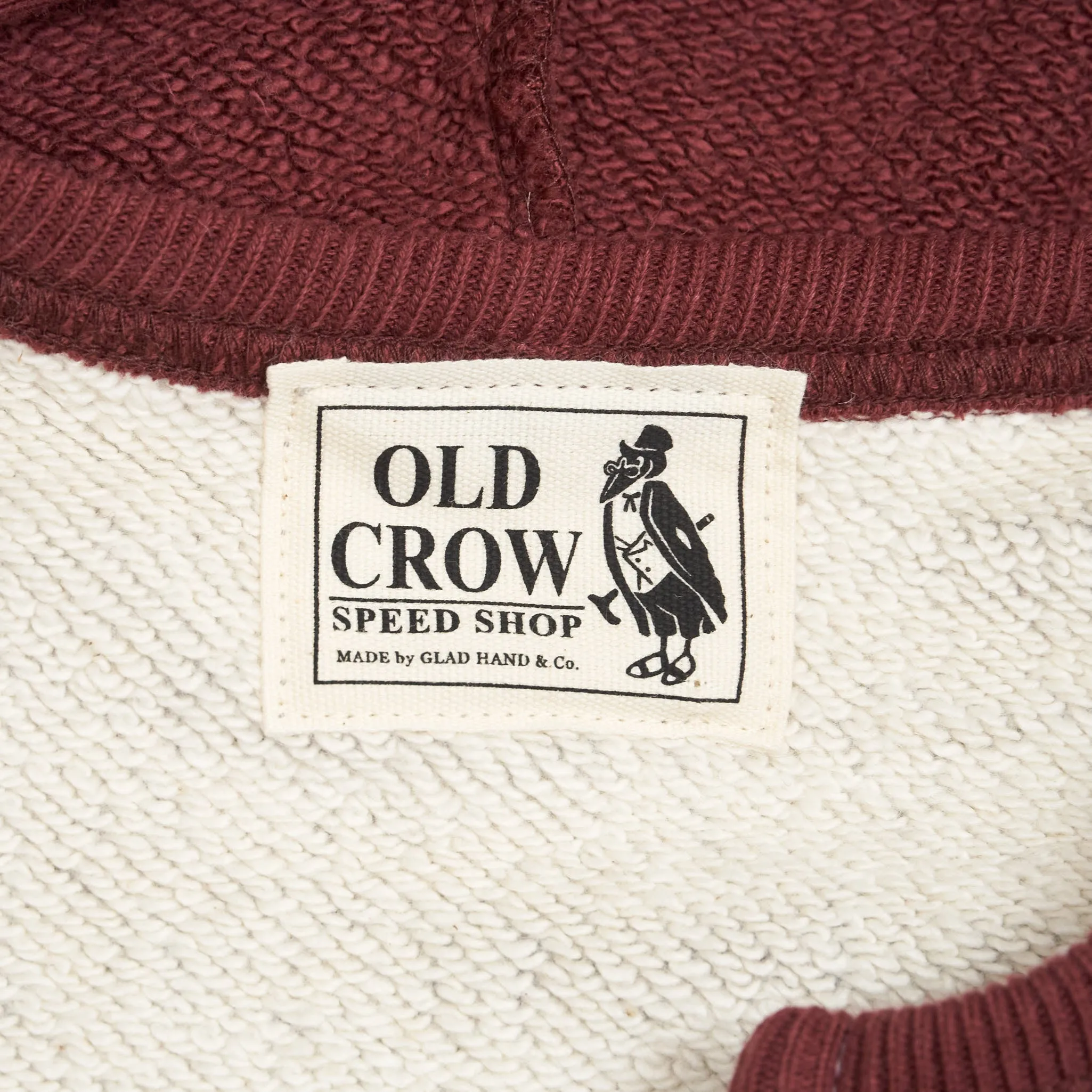 Old Crow Speed Shop by Glad Hand & Co. Zip Up Hooded Sweatshirt