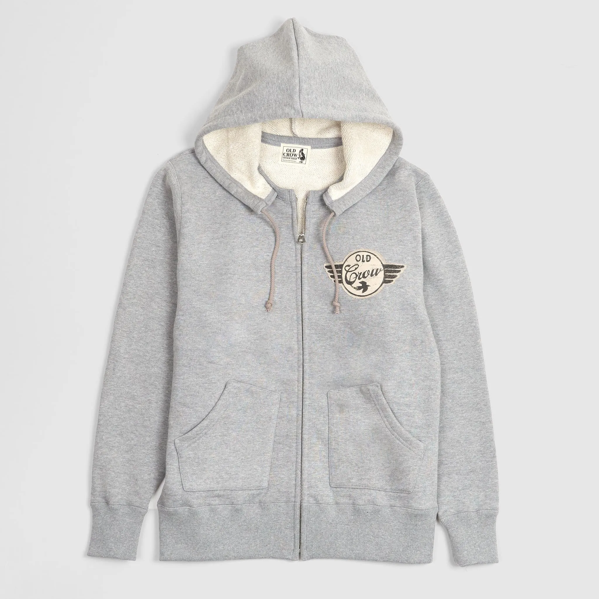 Old Crow Speed Shop by Glad Hand & Co. Zip Up Hooded Sweatshirt