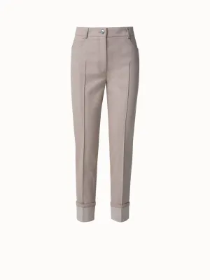 Pants In Cotton Denim With Pockets