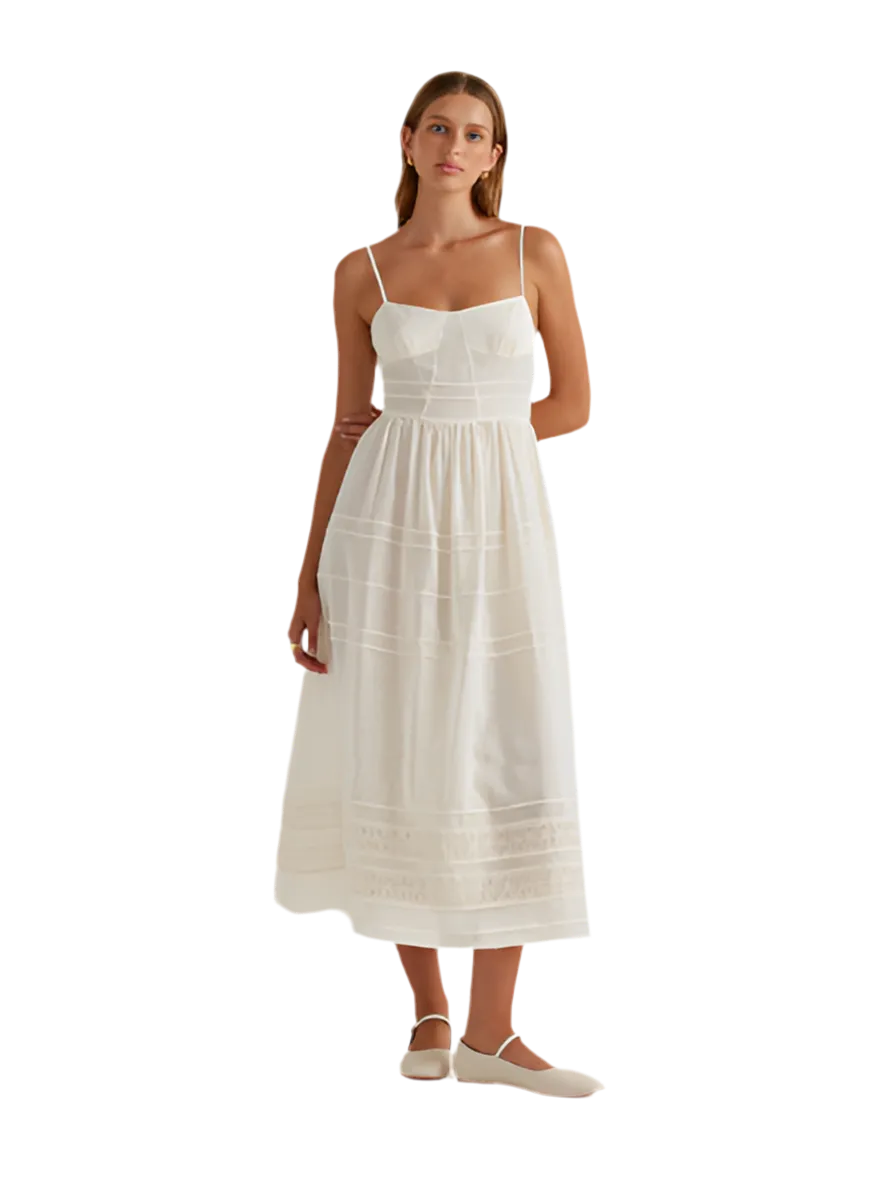 Peony Panelled Midi Dress