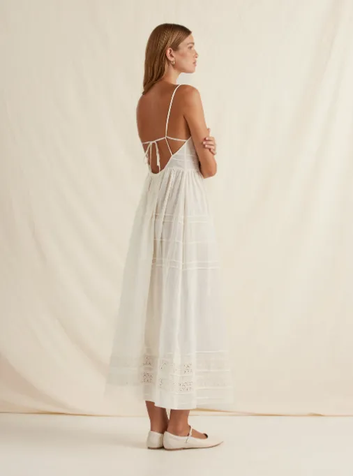 Peony Panelled Midi Dress