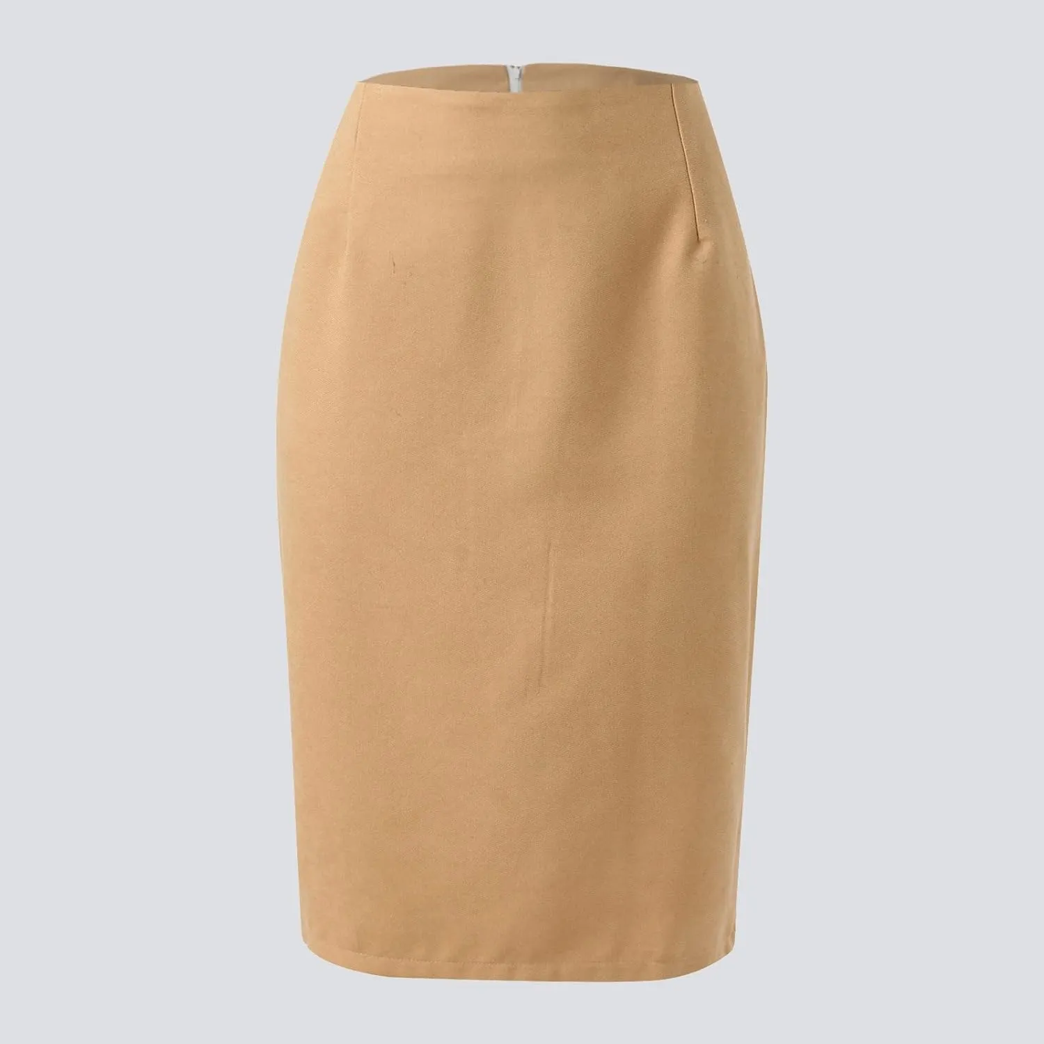 Plaid Midi Skirts for Women 2024 Fall Winter Pencil Bodycon with Slit High Waist Cute Skirt
