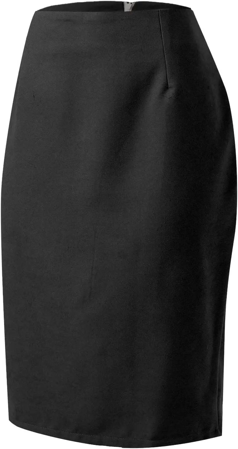 Plaid Midi Skirts for Women 2024 Fall Winter Pencil Bodycon with Slit High Waist Cute Skirt