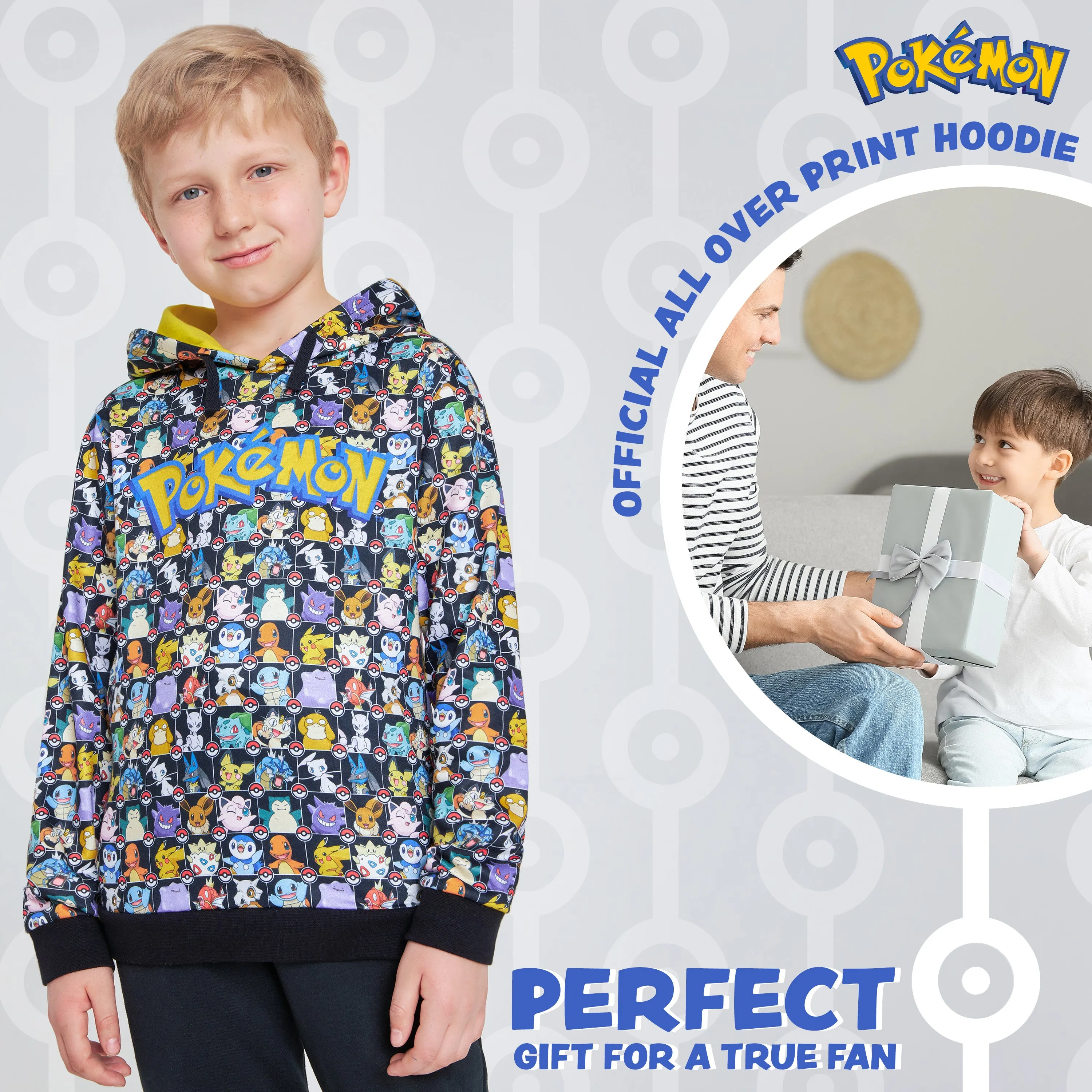 Pokemon Kids Hoodie for Teenagers and Boys Hoodies Warm Soft Pullover Sweatshirt