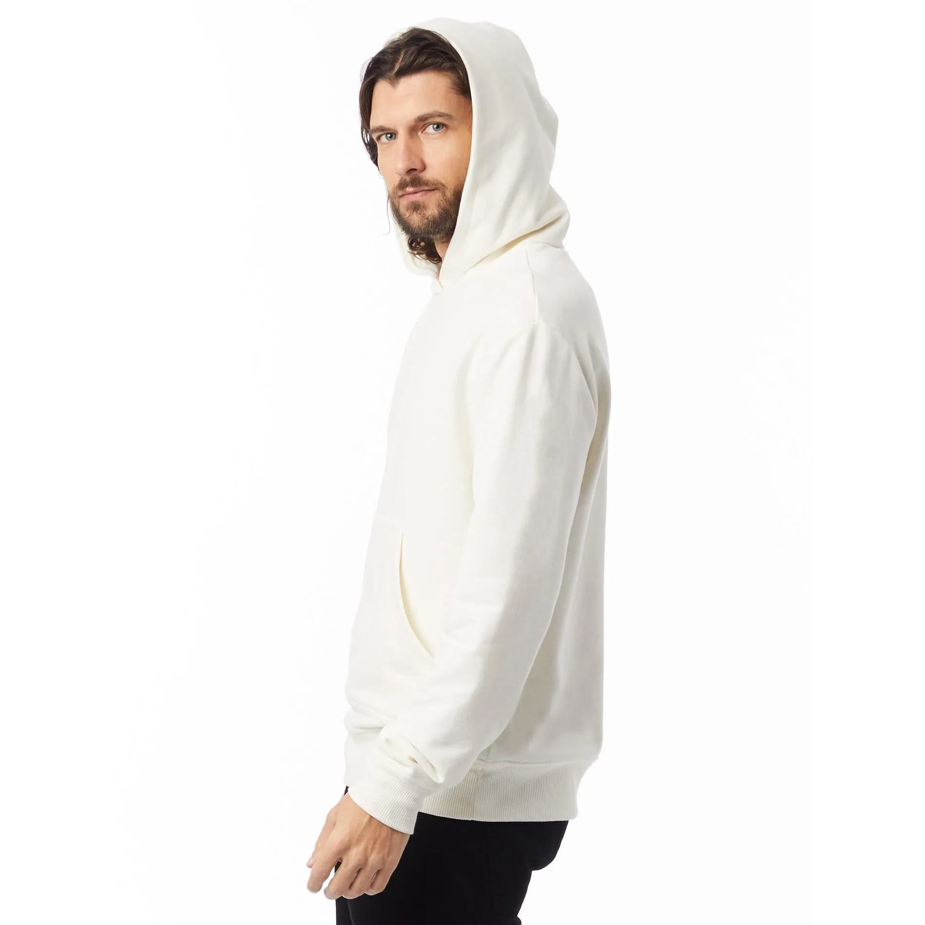 Relaxed Vintage French Terry Pullover Hoodie (Porcelain)