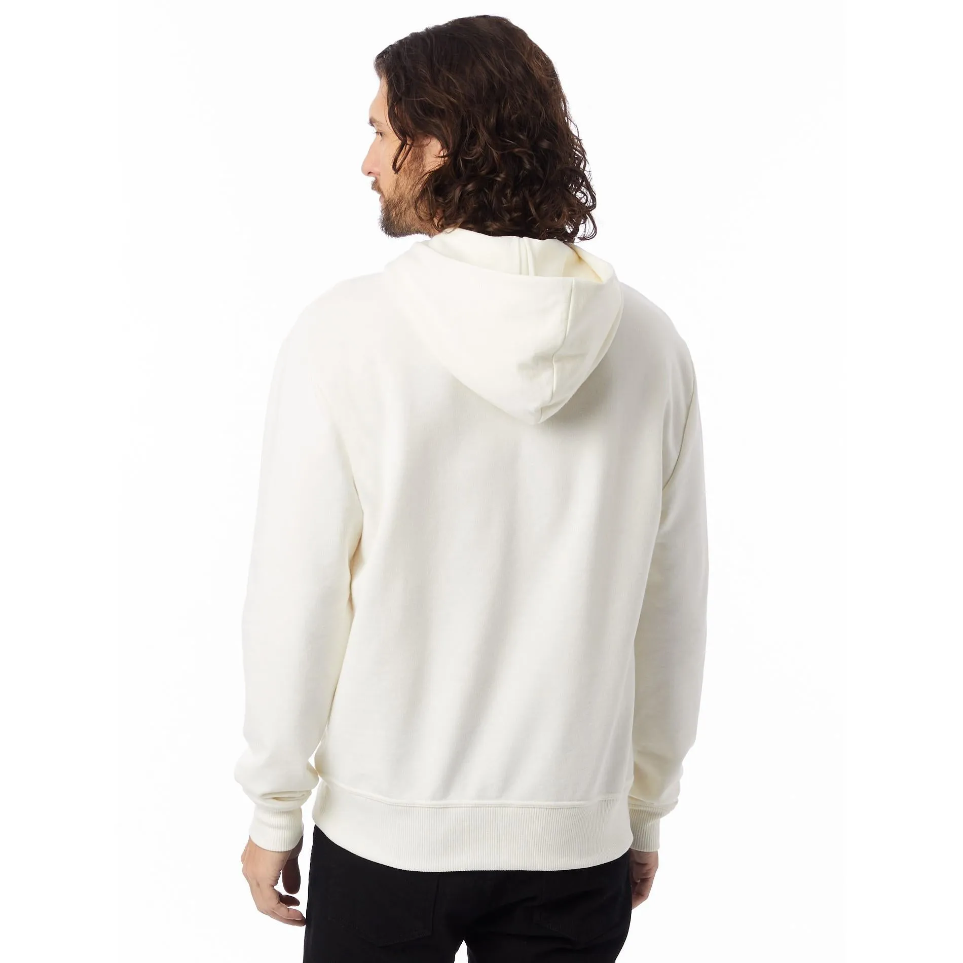 Relaxed Vintage French Terry Pullover Hoodie (Porcelain)